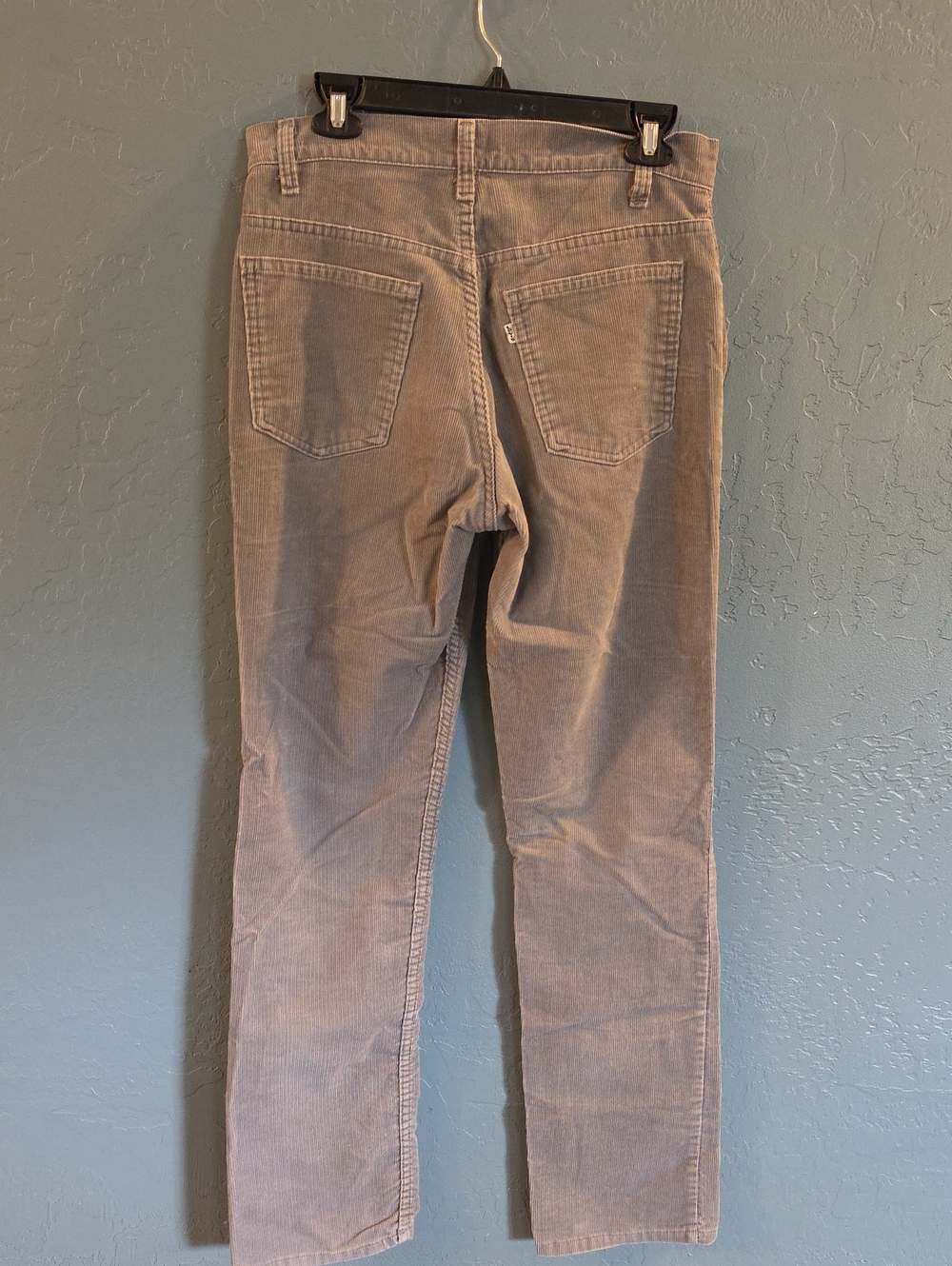 1989 VTG Levi's White Label Men's Gray Straight Corduroy Pants 30 32